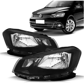 FAROL VW GOL/VOYAGE G7 2017/ SIMPLES MASC NEGRA DIR - VW0911-LD VW0911-LD  103904