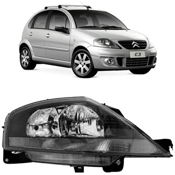 FAROL CITROEN C3 2004/ MANUAL MASC NEGRA DIR - CIT0129-LD CIT0129-LD  104038
