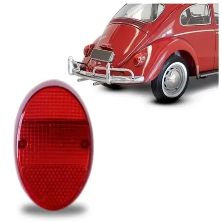 LENTE LANTERNA TRAS VW FUSQUINHA 1300 VERMELHA - 1000.22 1000.22  104151