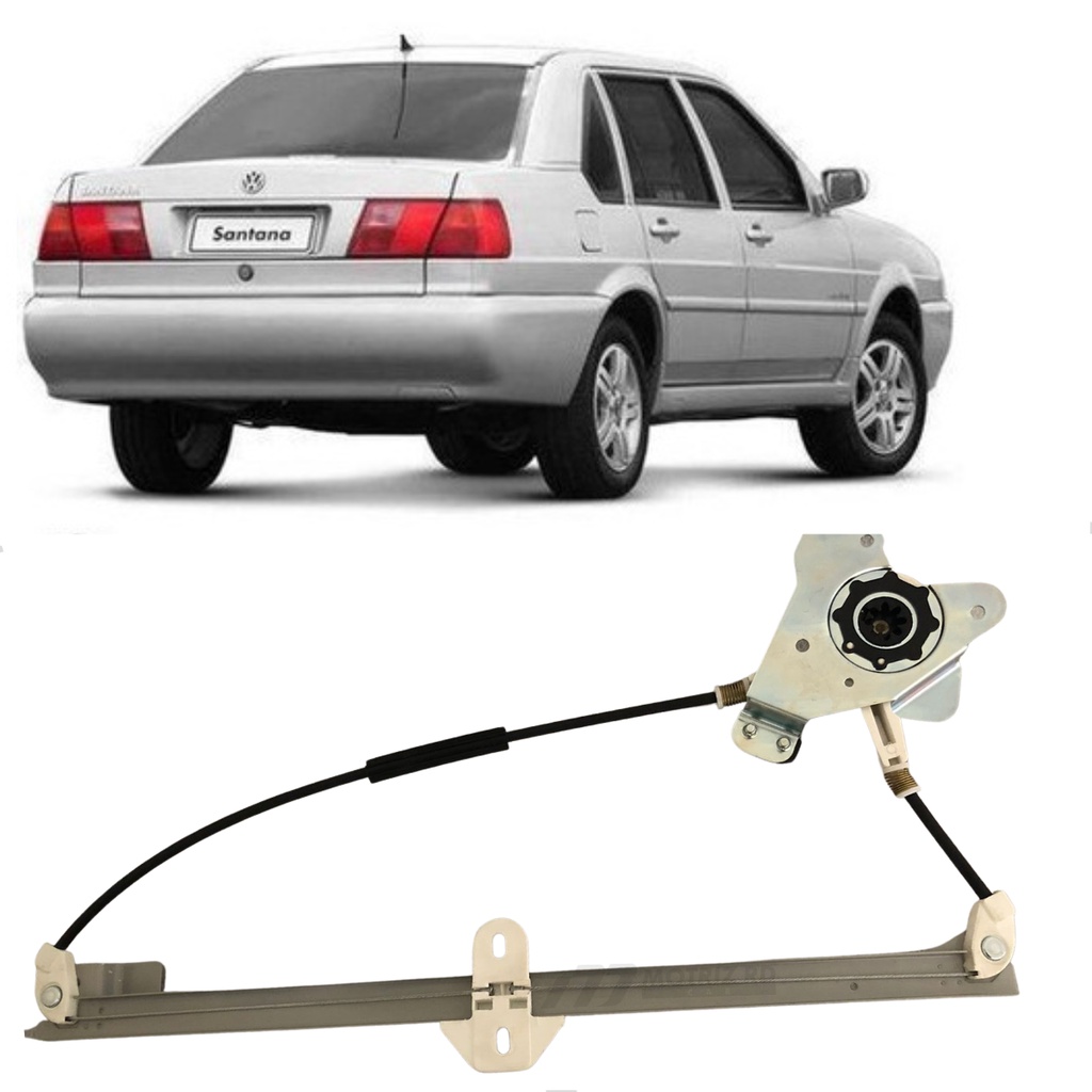 MAQUINA VIDRO VW SANTANA 97/ MECANICA TRAS ESQ - 20985 20985  105084