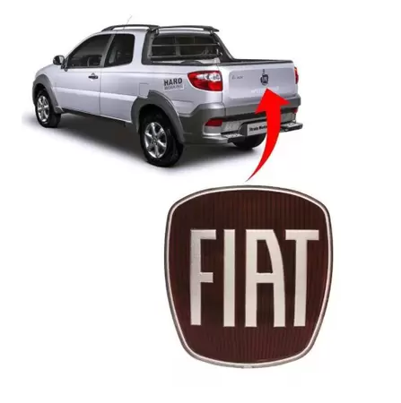 EMBLEMA MACANETA TAMPA FT STRADA VERMELHO - RFIATSTR-V RFIATSTR-V  105249