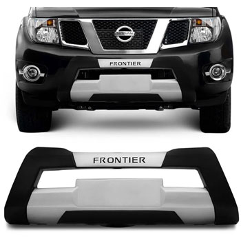 BUMPER NISSAN FRONTIER 2013/16 PRETO C/PRATA-ALUMINIUM - 15.002 15.002  105287