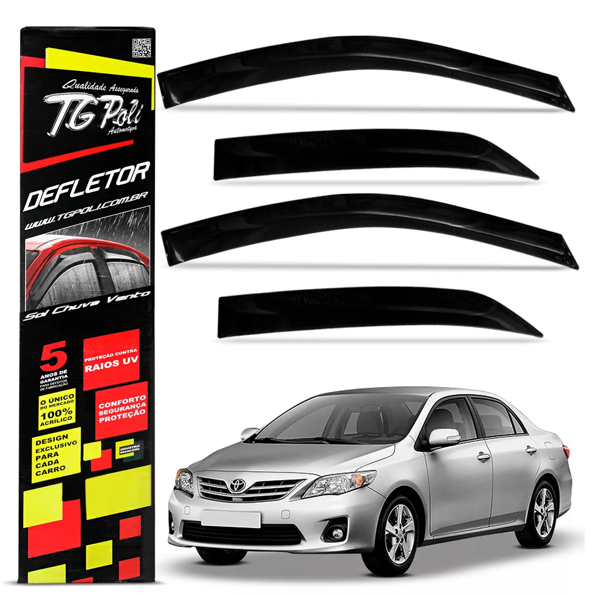 CALHA CHUVA TOYOTA COROLLA 2008/14 4PORTAS - 27.004 27.004  105468