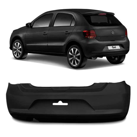 PARACHOQUE TRAS VW GOL G6 PRETO LISO - DTS6602 DTS6602  105535