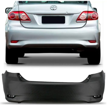 PARACHOQUE TRAS TOYOTA COROLLA 12/14 PRETO LISO - DTS7014 DTS7014  108590
