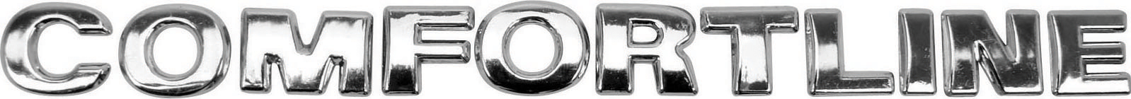 EMBLEMA VW CONFORTILINE CROMADO (2008/ ACIMA) - R09654 R09654  110062