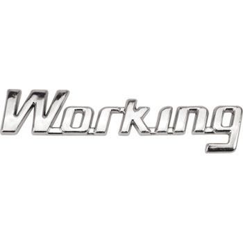 EMBLEMA FT WORKING CROMADO TODOS - R13014 R13014  110152