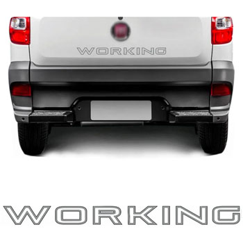 ADESIVO TRASEIRO FIAT STRADA WORKING 2014/ - R13116 R13116  110188