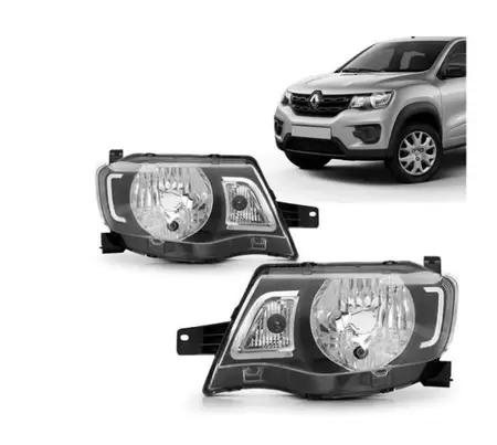 FAROL RENAULT KWID 2017/ DIR MOLDURA TRANSPARENTE - 054751 054751  110967