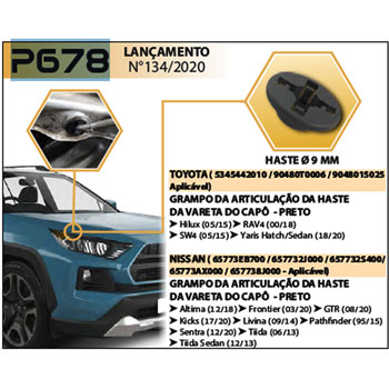 GRAMPO PTO ARTIC VARETA CAPO DIAM 9MM - FRONTIER - P678 P678  111600