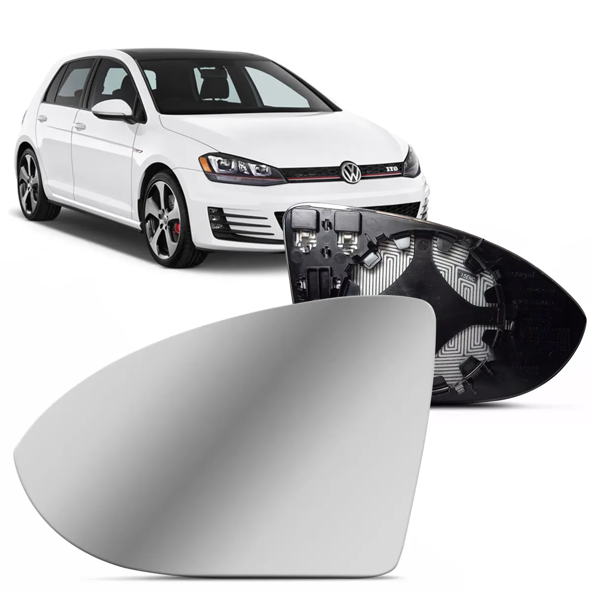 REFIL ESPELHO VW GOLF 15/19 ESQ - R1020-E R1020-E  112210