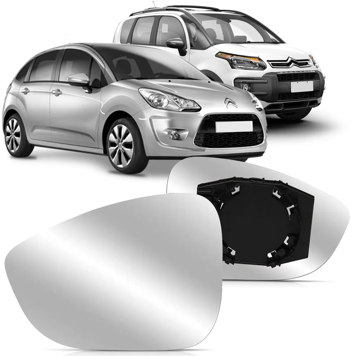 REFIL ESPELHO CITROEN C3 2012/.../C4 AIR CROSS ESQ - R5338E R5338E  112245
