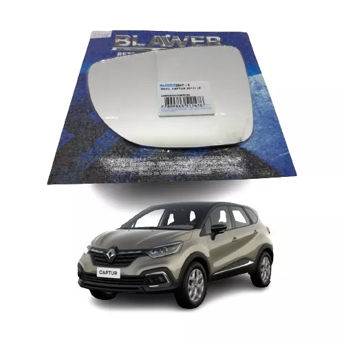 REFIL ESPELHO RENAULT CAPTUR 2017/ ESQ - R5347-E R5347-E  112252
