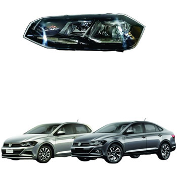 FAROL VW POLO/VIRTUS 2018/ MASC NEGRA FRISO PRETO DIR - VW0913-LDX VW0913-LDX  112500