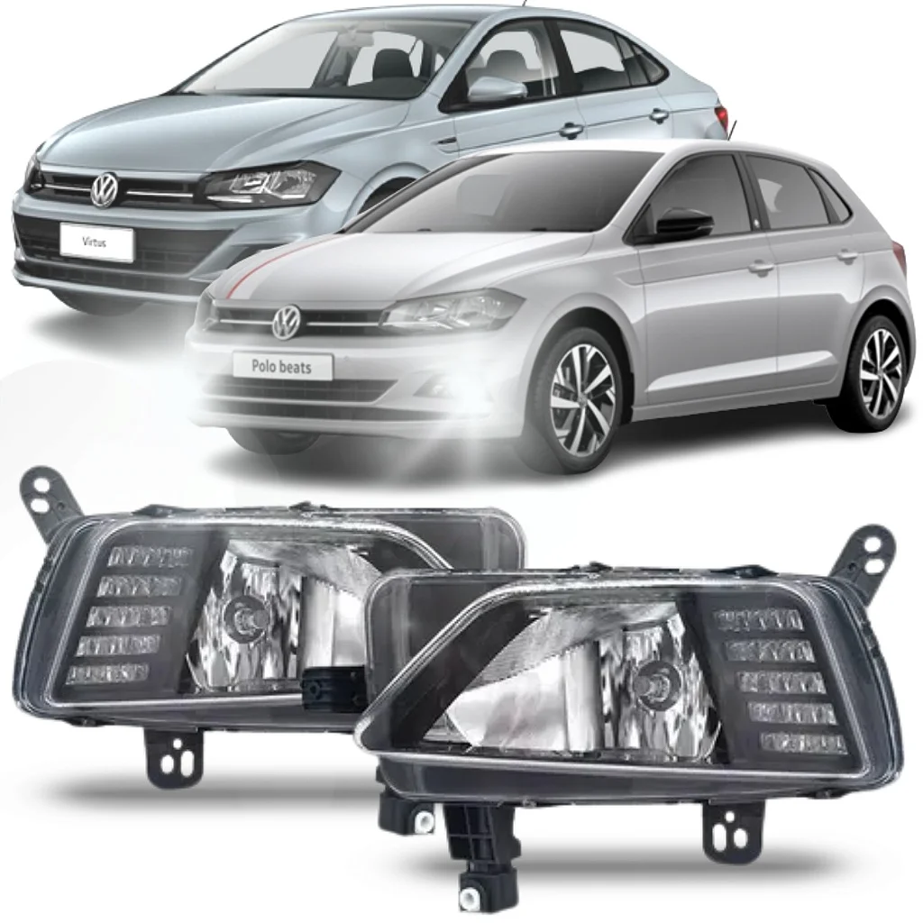 FAROL AUXLILIAR VW POLO 2018/ VITUS CROMADO C/LED ESQ - ZN14143465 ZN14143465  113536