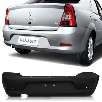 PARACHOQUE TRAS RENAULT LOGAN 2007/10 PRETO TEXT - DTS4102-I DTS4102-I  113970
