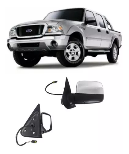 ESPELHO FD RANGER 2005/09 ELETRICO CROMADO ESQ - 1717.0 1717.0  114892