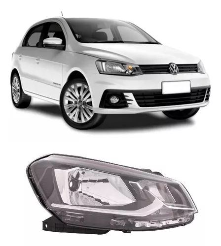 FAROL VW GOL/VOYAGE G7 2017/ SIMPLES MASC CROMADA DIR - VW0909-LDX VW0909-LDX  115179