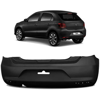 PARACHOQUE TRAS VW GOL G6 2013/16 PRETO LISO C/REFLETOR - DTS6604 DTS6604  115325