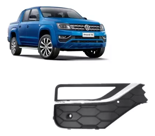 TELA LATERAL FAROL AUXILIAR VW AMAROK 2017/23 C/F C/FRI CROM DIR - RF28360 RF28360  115525