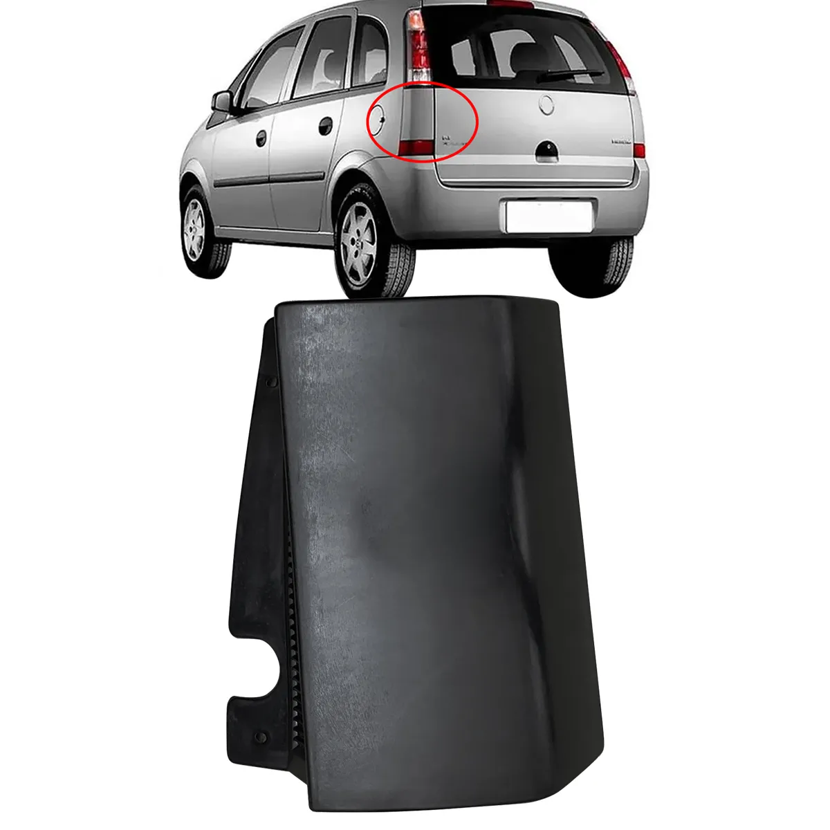 MOLDURA LANTERNA TRAS GM MERIVA PRETO DIR - AU1836 AU1836  116164