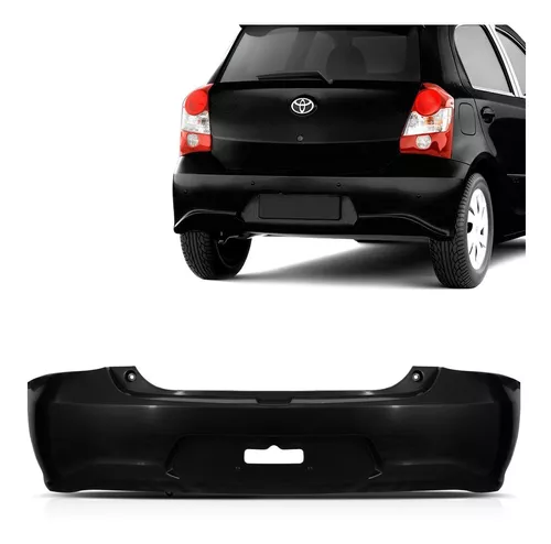 PARACHOQUE TRAS TOYOTA ETIOS HATCH 2017/20 PRETO LISO - DTS7033-I DTS7033-I  116922