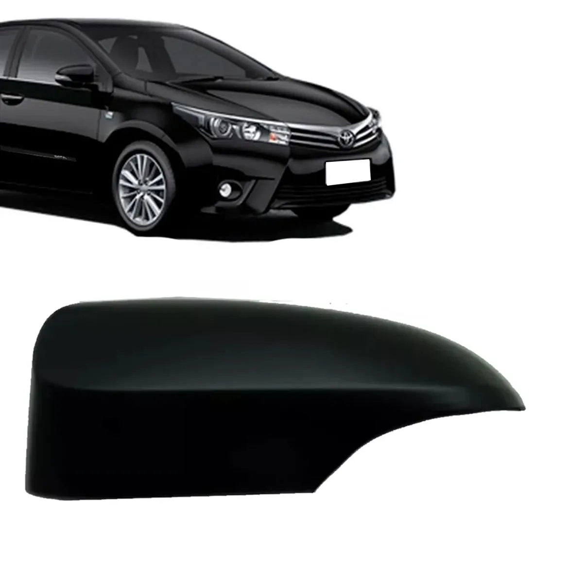 CAPA ESPELHO PRETA TOYOTA COROLLA 2014/17 C/PISCA ESQ - W65001 W65001  117112