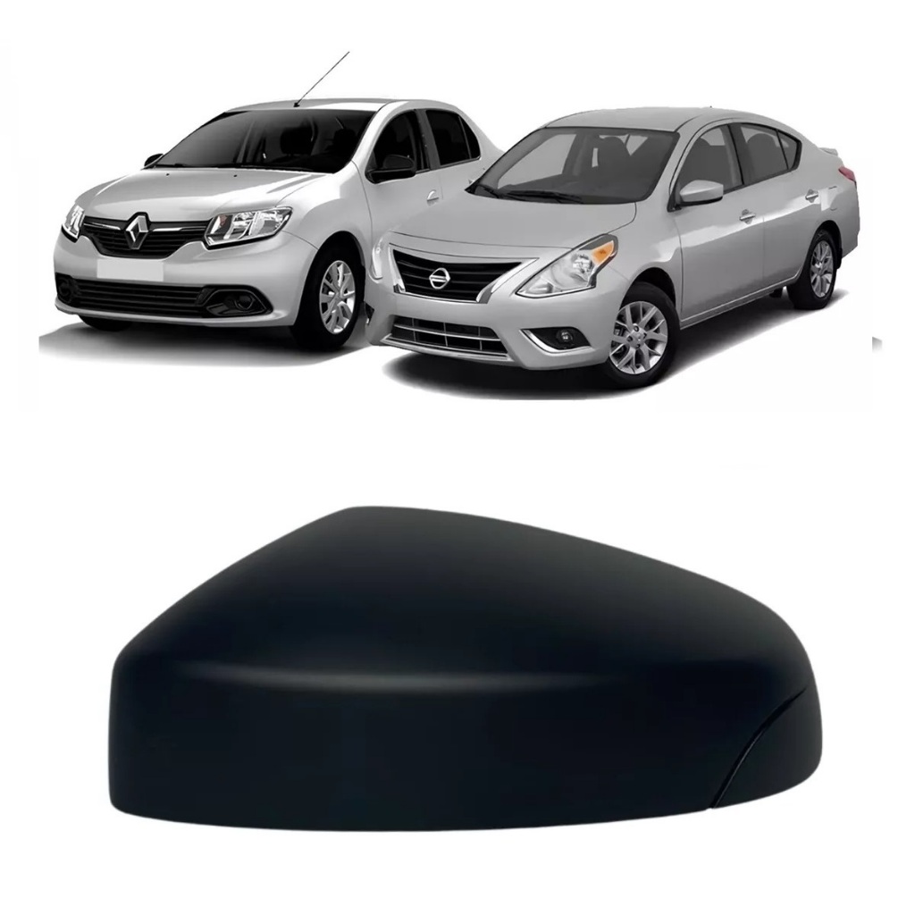 CAPA ESPELHO PRETA RENAULT SAND/LOGAN 15/21 NISSAN VERSA 17/19 S/PISCA DIR - W67008 W67008  117123