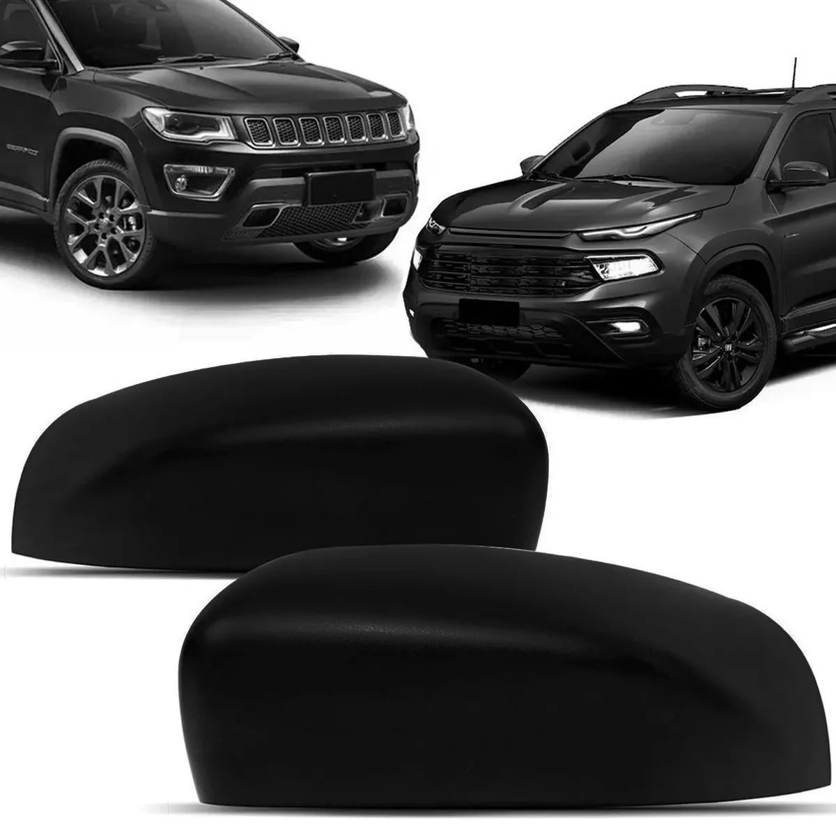 CAPA ESPELHO PRETA JEEP COMPASS 2017/21 FT TORO 16/21 DIR - W63020 W63020  117139