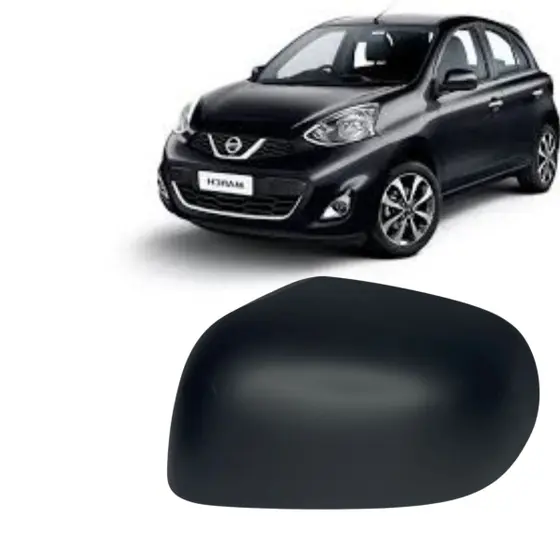 CAPA ESPELHO PRETA NISSAN MARCH 2012/16 S/PISCA DIR - W69002 W69002  117155