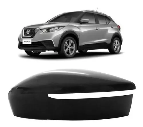 CAPA ESPELHO PRETA NISSAN KICKS 2016/21 C/PISCA ESQ - W69013 W69013  117158