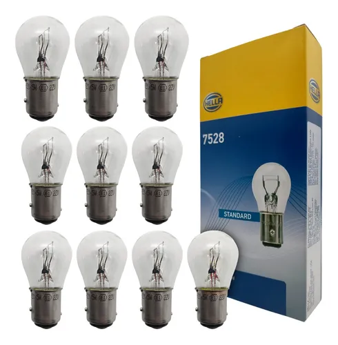 LAMPADA 1034 (2 POLOS) HELLA 12V 27/8W CX C/10. - 1157 1157  117217