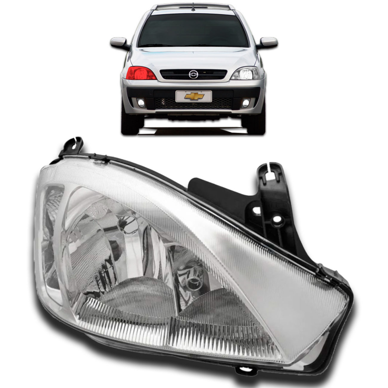 FAROL GM CORSA/MONTANA 08/ CROMADO DIR - 065244 065244  117839