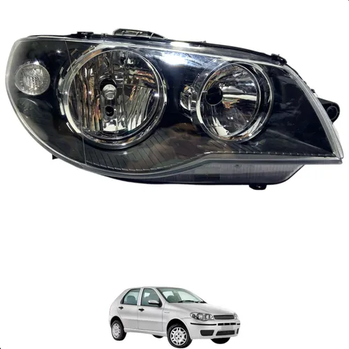 FAROL FT PALIO 05/ MASC.PRETO ARO CROMADO DIR - IPV0160782X IPV0160782X 118065