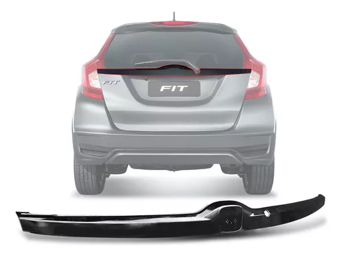 MOLDURA FRISO PLACA TAMPA TRASEIRA HONDA FIT 2015/21 S/ CAMERA BLACK PIANO - AP1844 AP1844  118214