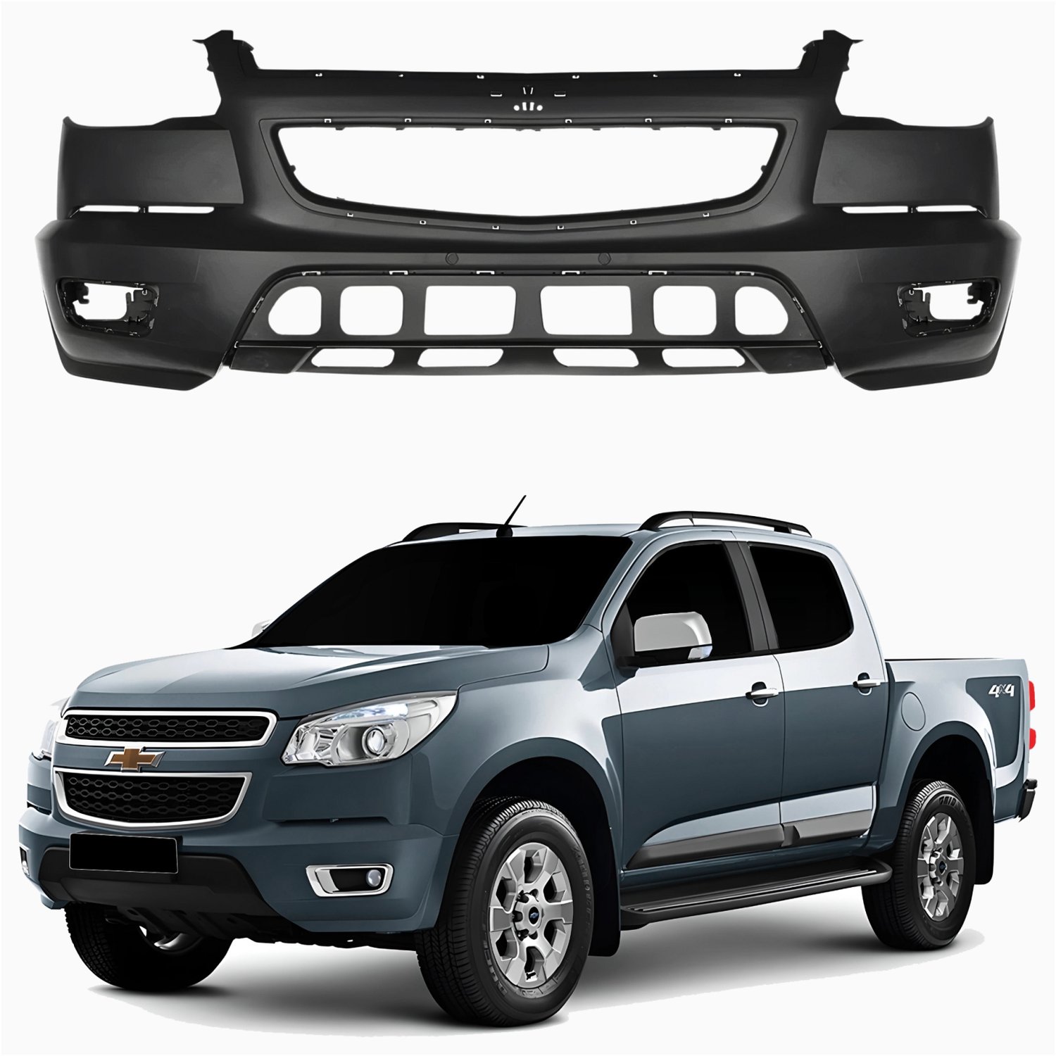 PARACHOQUE DIANT GM S10 12/16 PRETO LISO - 10.GM.0933 10.GM.0933  119047
