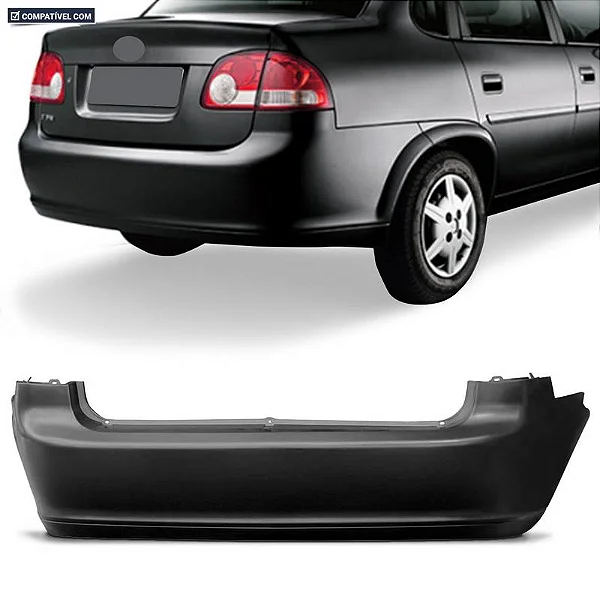 PARACHOQUE TRAS GM CLASSIC 11/17 PRETO LISO - 10.GM.0198 10.GM.0198  119070