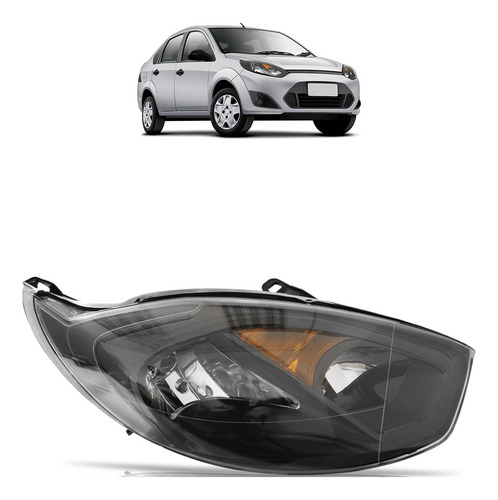 FAROL FD FIESTA 2011/ MASC NEGRA DIR - FORD0314 FORD0314  119220