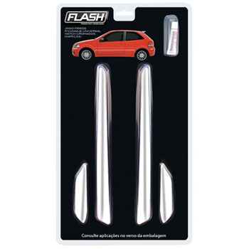FRISO PARACHOQUE UNIVERSAL CROMADO HATCH 4PC - F5990 F5990  93820