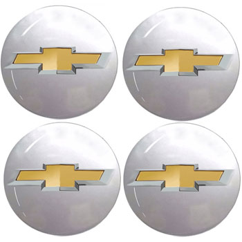 EMBLEMA CALOTA RESINADO GM PRATA C/LOGO DOURADO - R40PRA R40PRA  95342